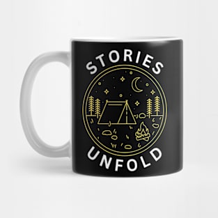 Stories Unfold Camp Fire Mug